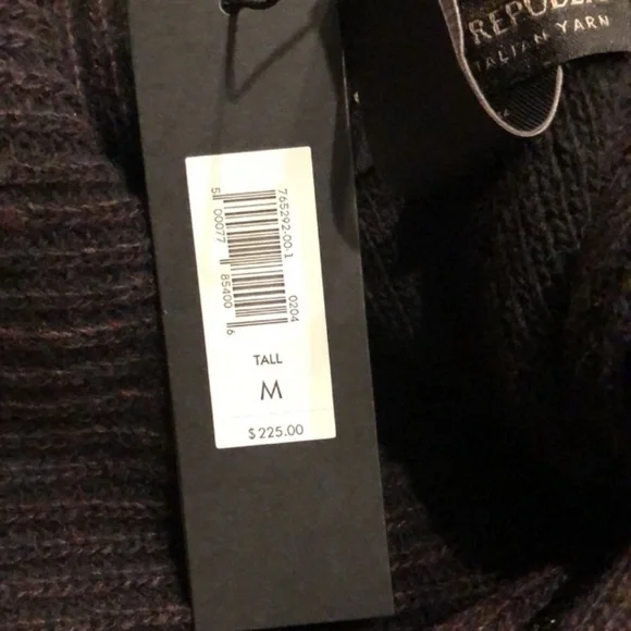 NWT! Banana Republic Burnt Umber Double-Knit Sweater Jacket - Medium Tall - Picture 5 of 5